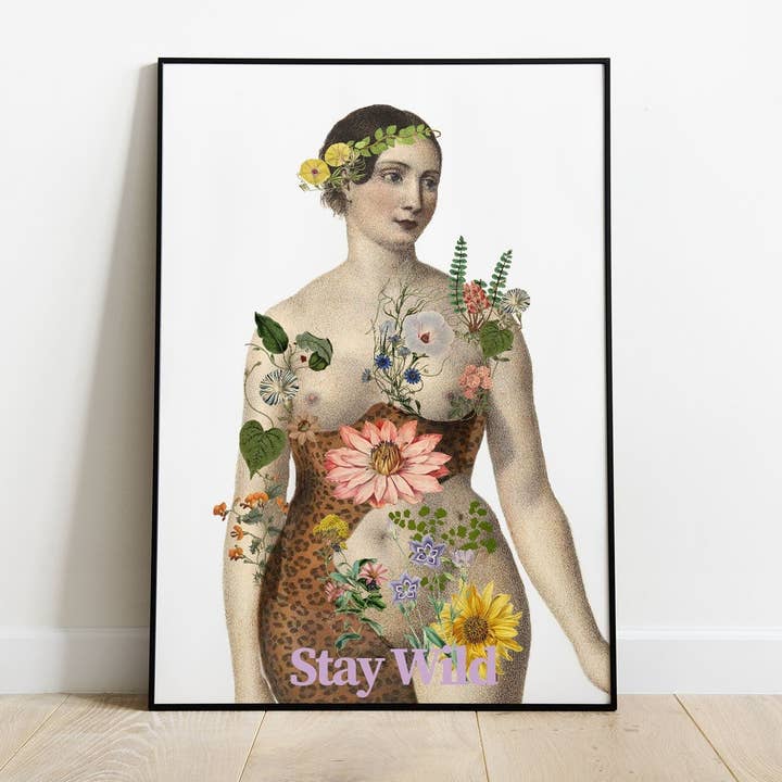PRRINT! - Wholesale Art Print - Feminist Art Stay Wild Woman1