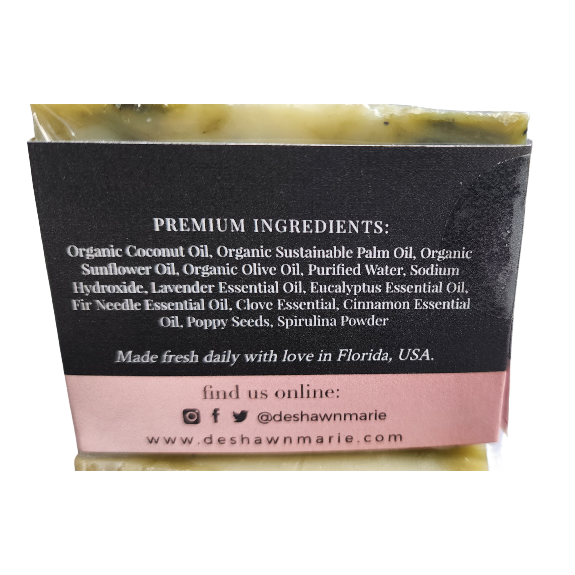 DeShawn Marie Soap Boutique - Vente Pains de savon - Savon au jonc de mer de Tasmanie5