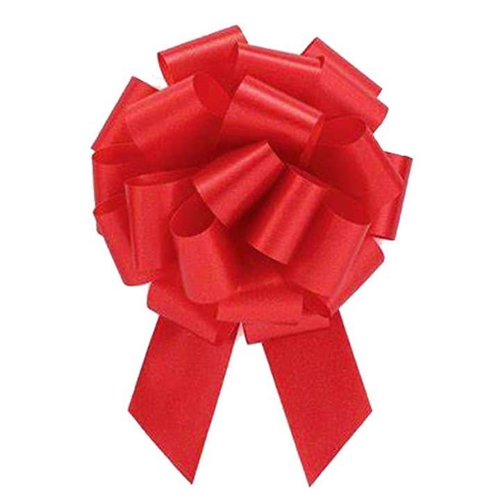 Red Pull Bows for Christmas gift baskets, hampers (pk30) for wholesale by Candi Gifts