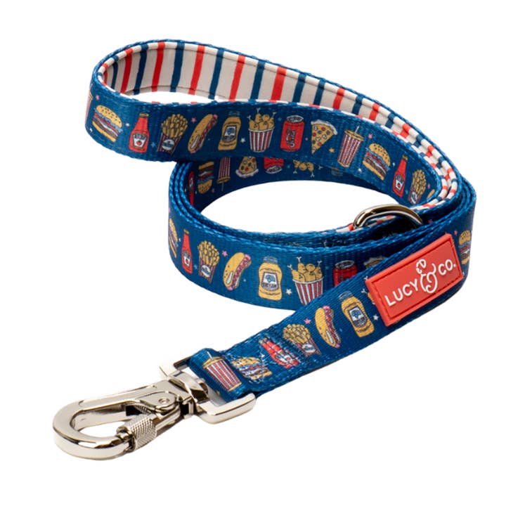 Lucy & Co. - Wholesale Pet Leash - Dog - Red, White & BBQ Leash