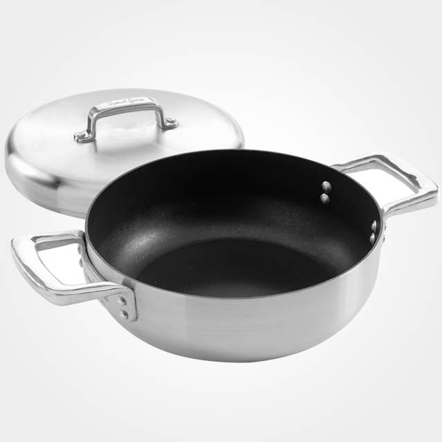 samuel groves - Venta al por mayor Sartenes - Sartén para chef Urban de acero inoxidable, antiadherente, triple, con tapa, 30 cm