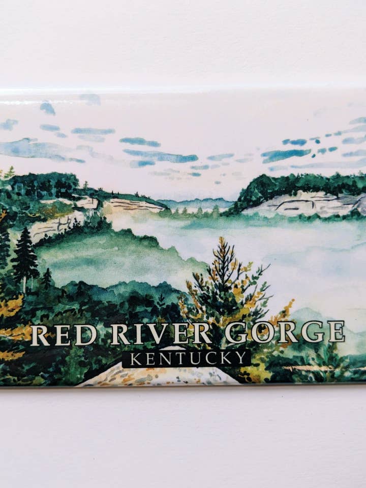 Gorge de la rivière Rouge - Magnet pour la vente par Kim Everhard Art