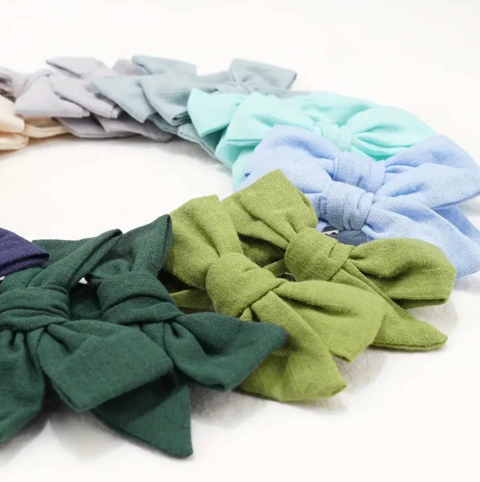 Kids4trendy - Vendita all'ingrosso Fiocco per capelli - Bambini - Fermagli per capelli in morbido cotone 10 paia4