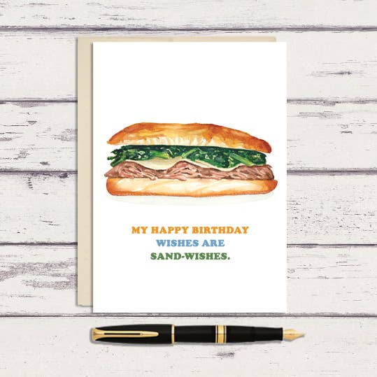 Roast Pork Birthday Greeting Card for wholesale by Meadowbrook Lane