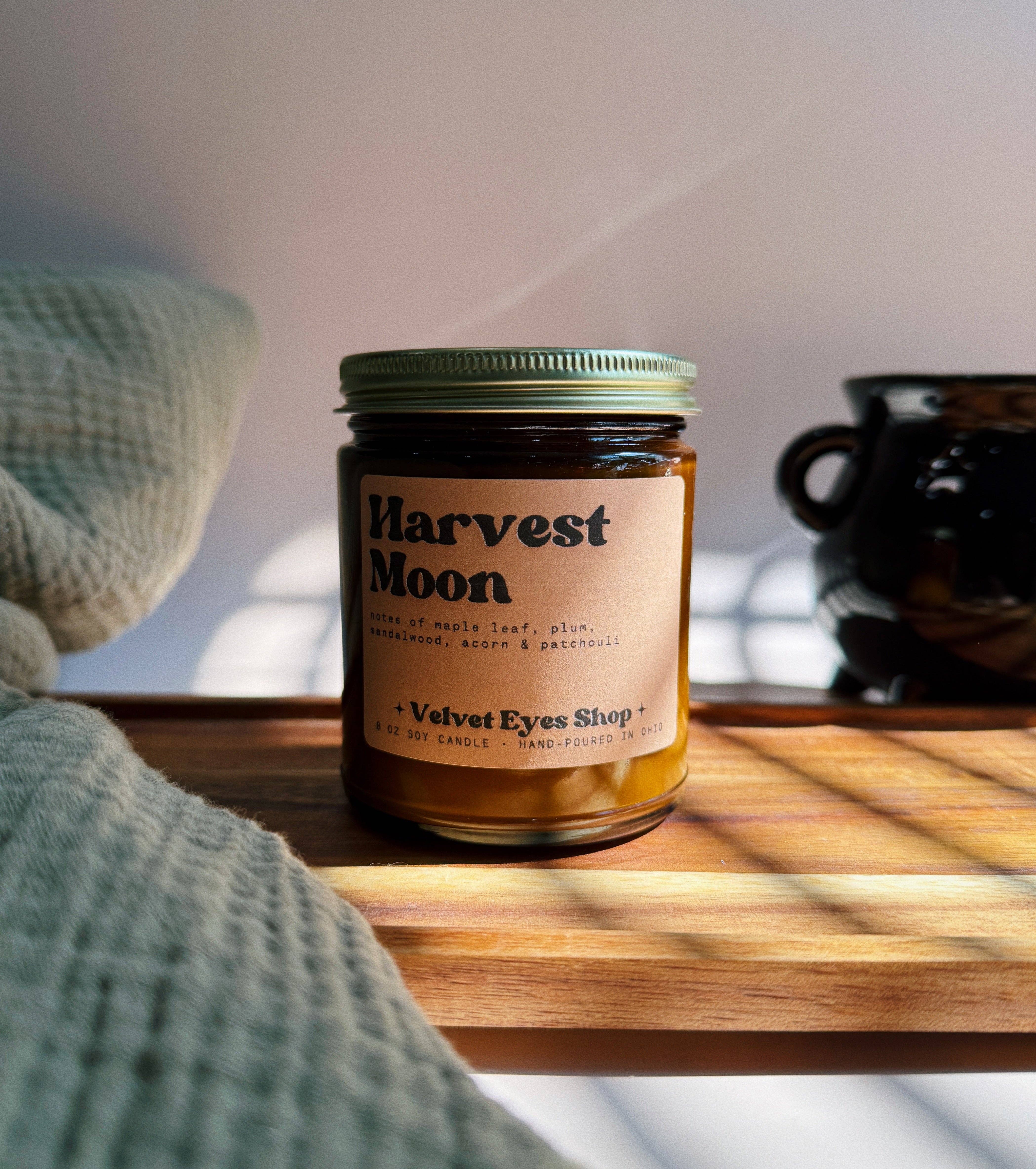 Velvet Eyes Shop - Wholesale Jar/Filled Candle - Harvest Moon Soy Candle0