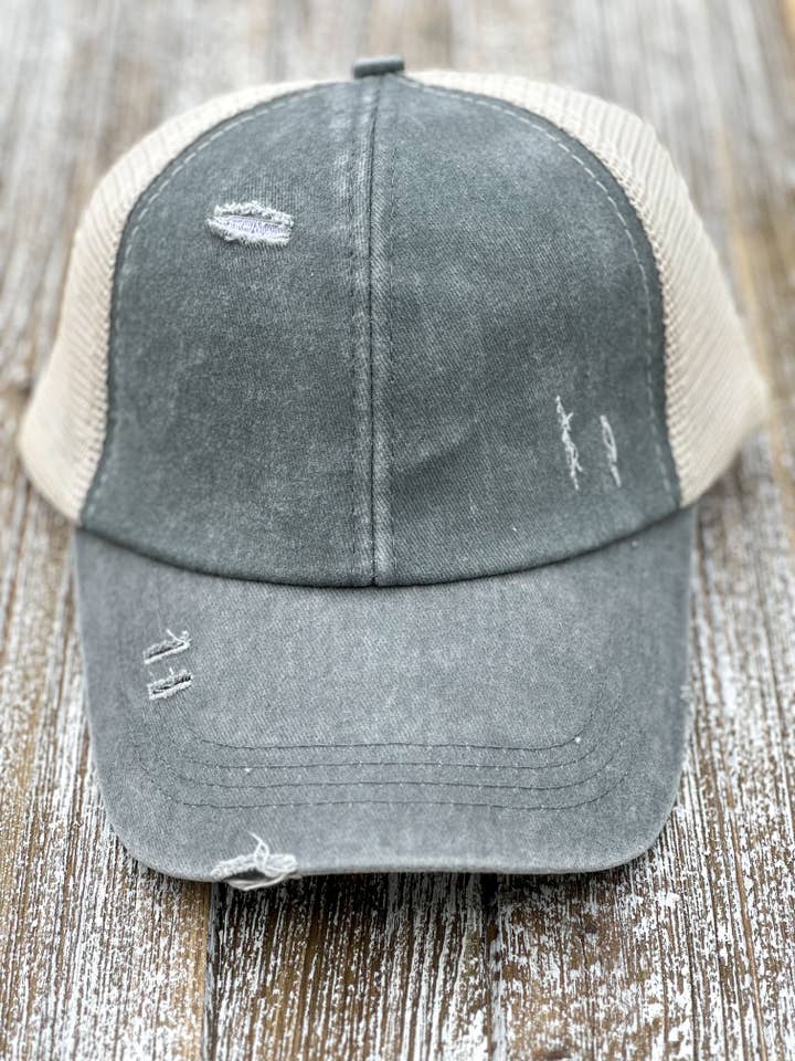 Trucker Hat "Gray" for wholesale by Harris Girls & Co.