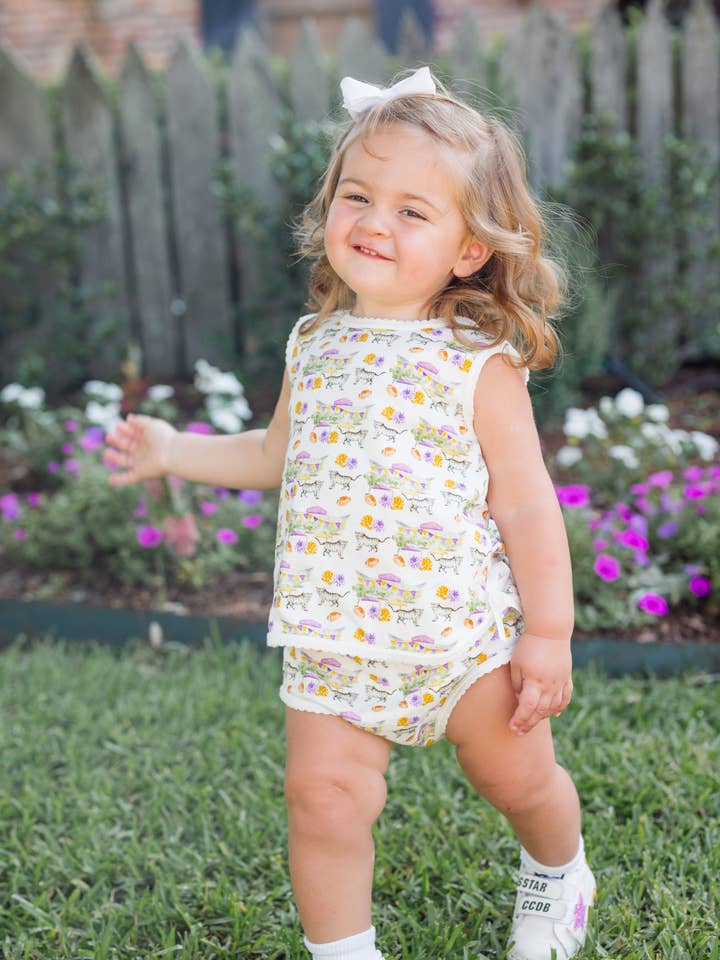 Finn + Rae Co - Wholesale Clothing Set - Baby - Tiger Touchdown Stadium Diaper Set