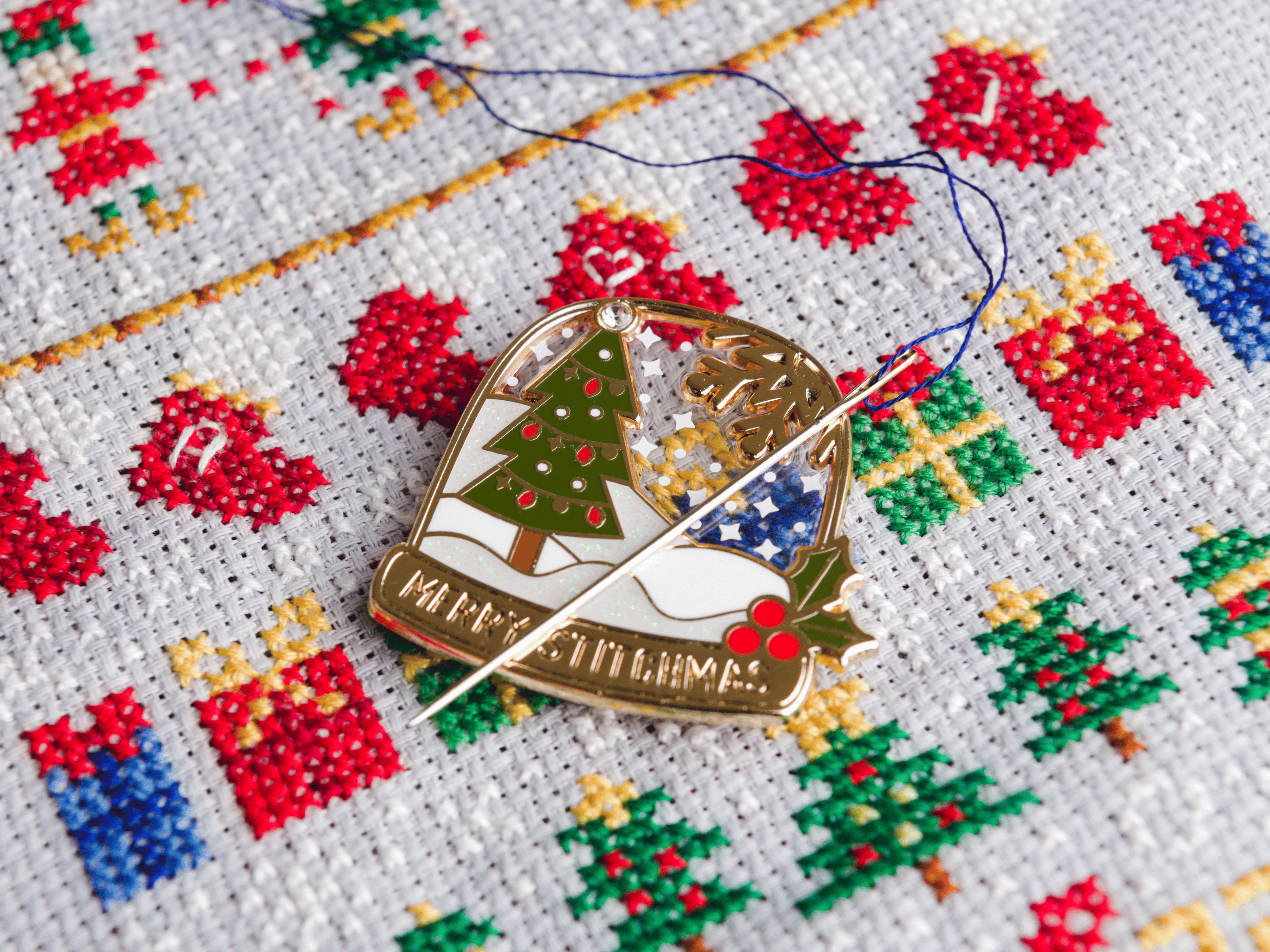 Stitchonomy - Wholesale Embroidery/Cross Stitch Supplies - Sneeuwbol Naaldmagneet1