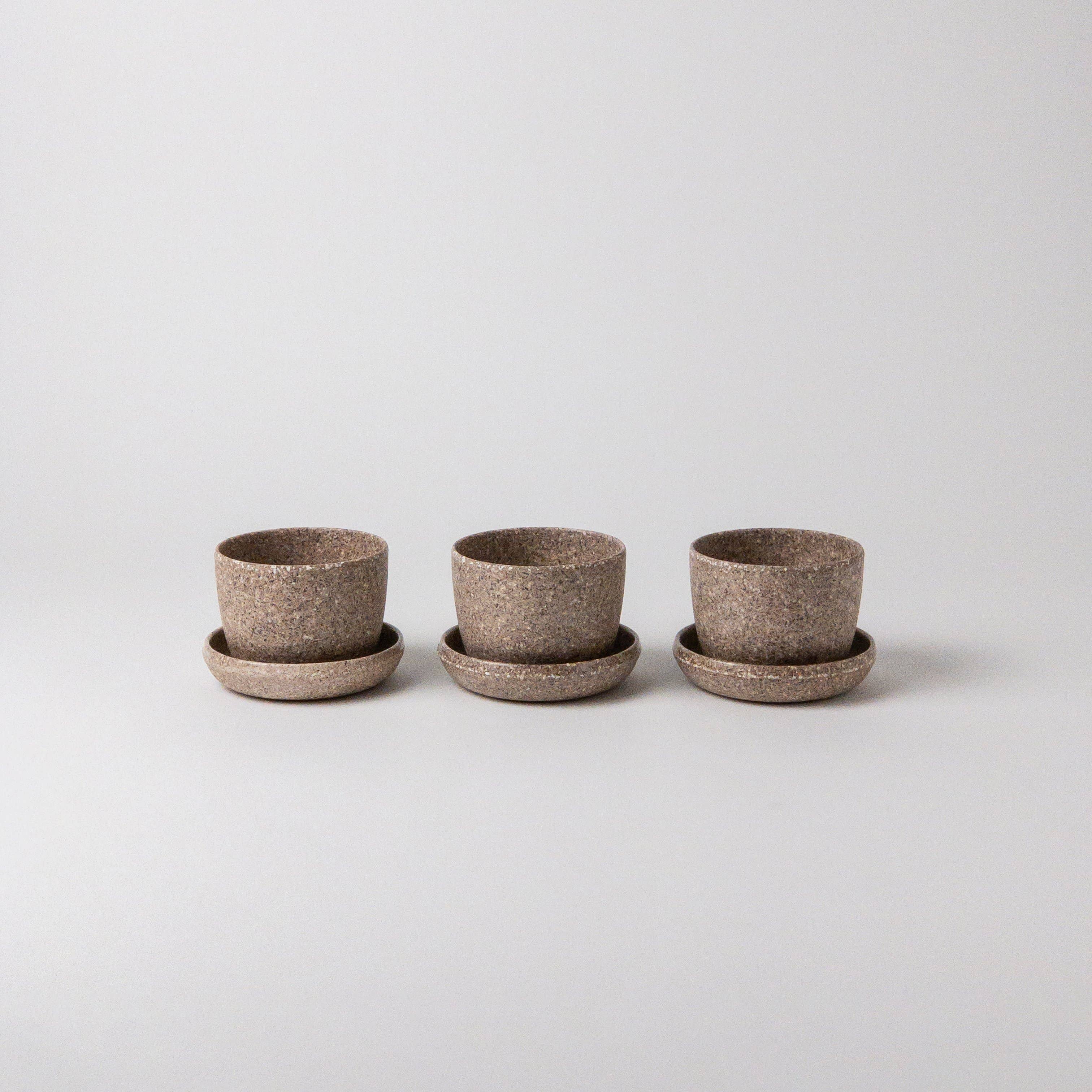 Kanso Designs - Vente Pot - Ensemble de trois | Mini jardinières Pots Essence Set9