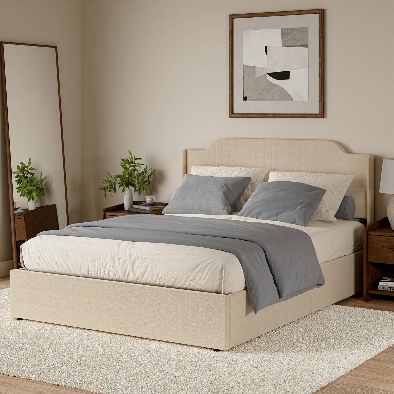Karat Home - Wholesale Bed - Stuart Hydraulic Lift Up Platform Queen Bed1