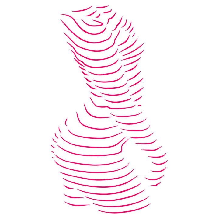 Kropsvæg Kunst Stencil | Genanvendelig | Mylar | 2 størrelser for engroshandel hos Craft Kreatively