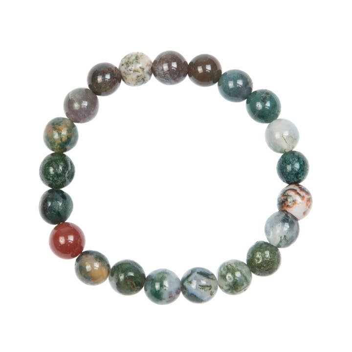 Ole - Wholesale Beaded Bracelet - Kids - Indian Agate Stone Stretch Kids Bracelet B3245