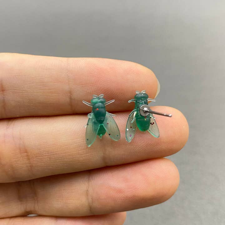 Mio Queena - Wholesale Stud/Post Earrings - Silicone Fly Ear Studs7