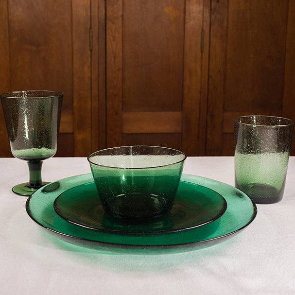 BRITISH COLOUR STANDARD – wholesale Drinking glass/cup – Jade Green Handmade Glass Tumbler