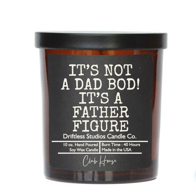 Dad Bod - Fathers Day Funny Gift Candle - Soy Wax Candles for wholesale by Driftless Studios