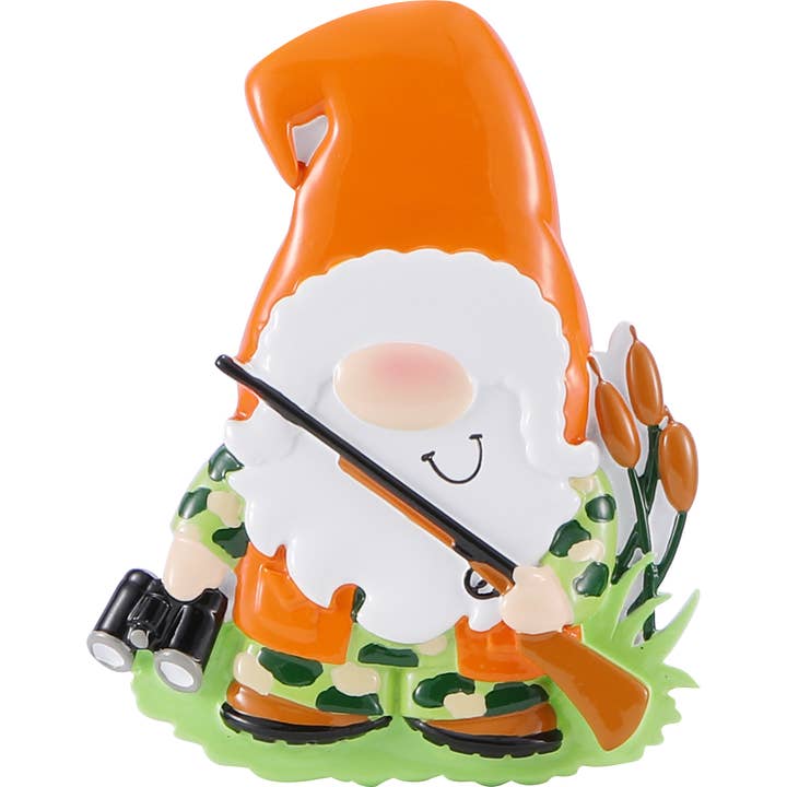 Gnome Hunter gepersonaliseerd ornament voor wholesale door PolarX Ornaments