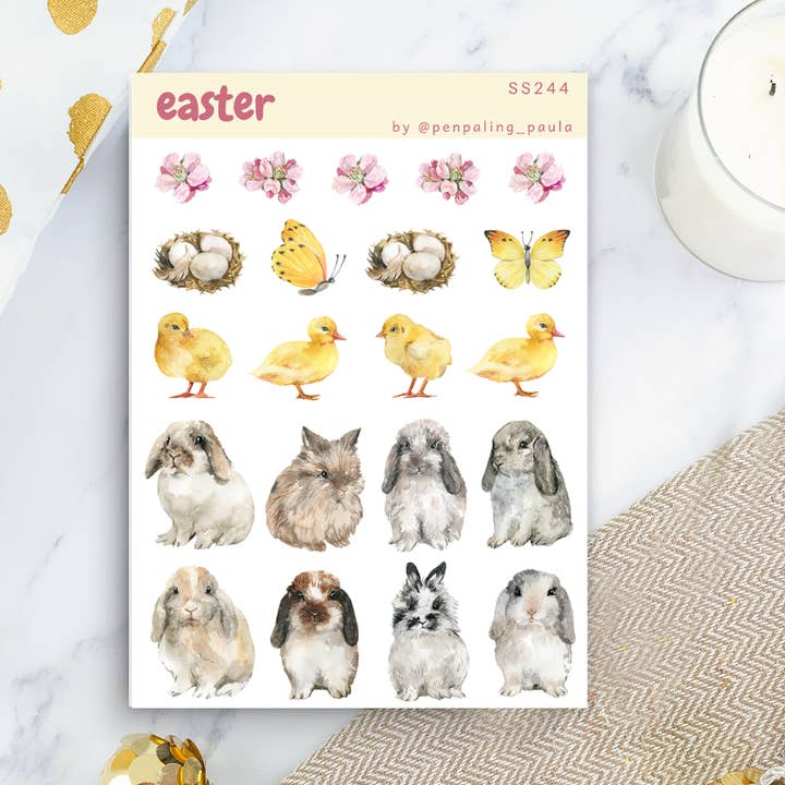 Easter - Sticker Sheet for wholesale by Penpaling Paula