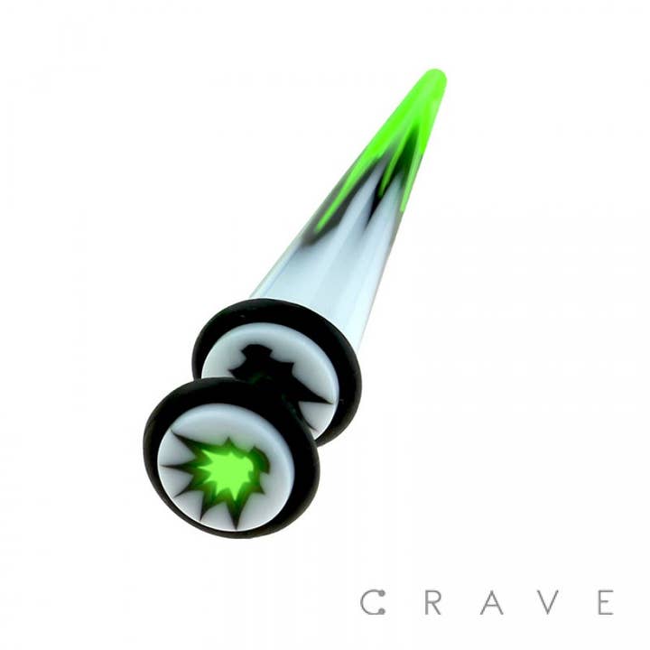 CRAVE - Vente Chaînes visage/corps - FAUX CÔNE ACRYLIQUE AVEC MARBRE DE MARIJUANA2
