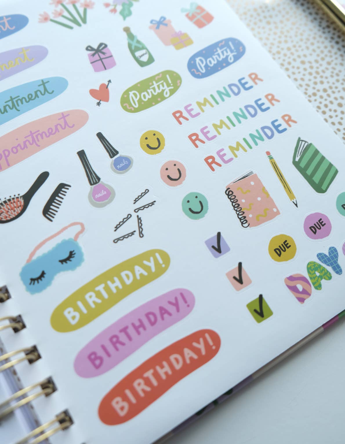 Idlewild Co. – wholesale Planerare – 2026 hård pärm planeringskalender, magenta mönster10