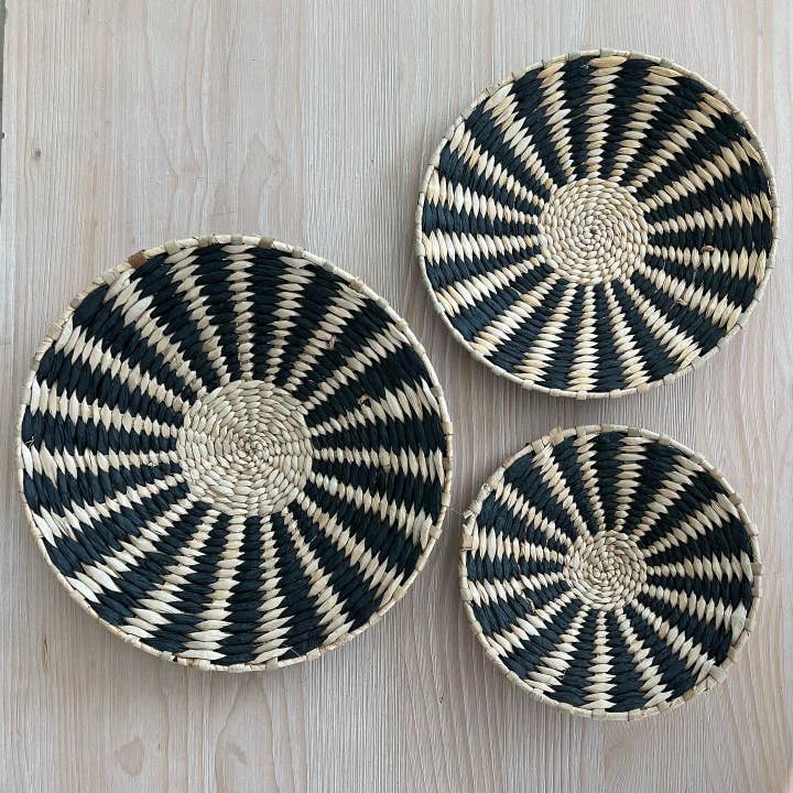 Delmar Decor - Wholesale Wall Accent - Woven wall basket decor- 3 sizes3