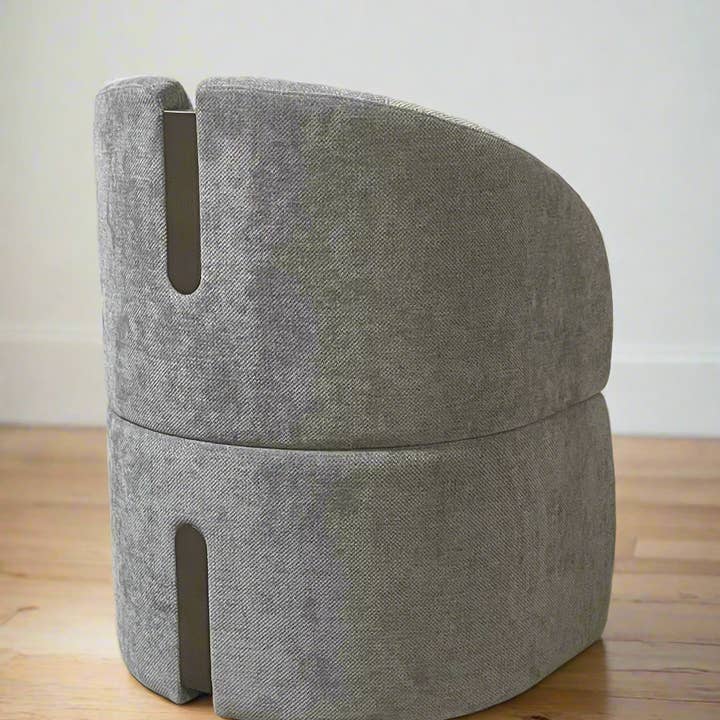 Statements by J - Wholesale Chair - Bently Gray Velvet Armchair, Luxury Dining Chair 4