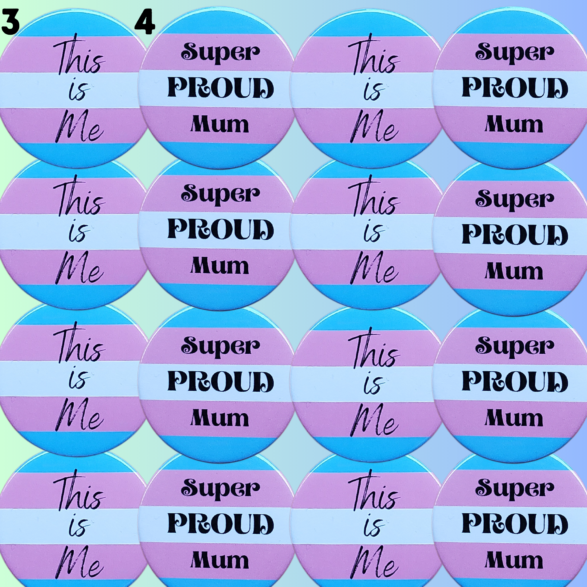 sent with Pride - Wholesale Lapel Pin/Button - Trans Badges Pride Transgender Pride Pin Badges2