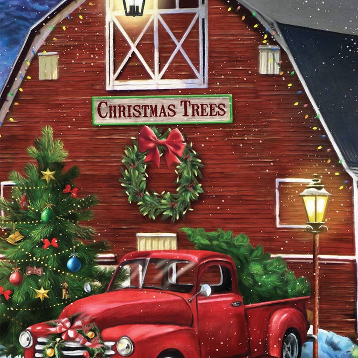 Arbre de Noël, drapeau d'une ferme pour la vente par Briarwood Lane