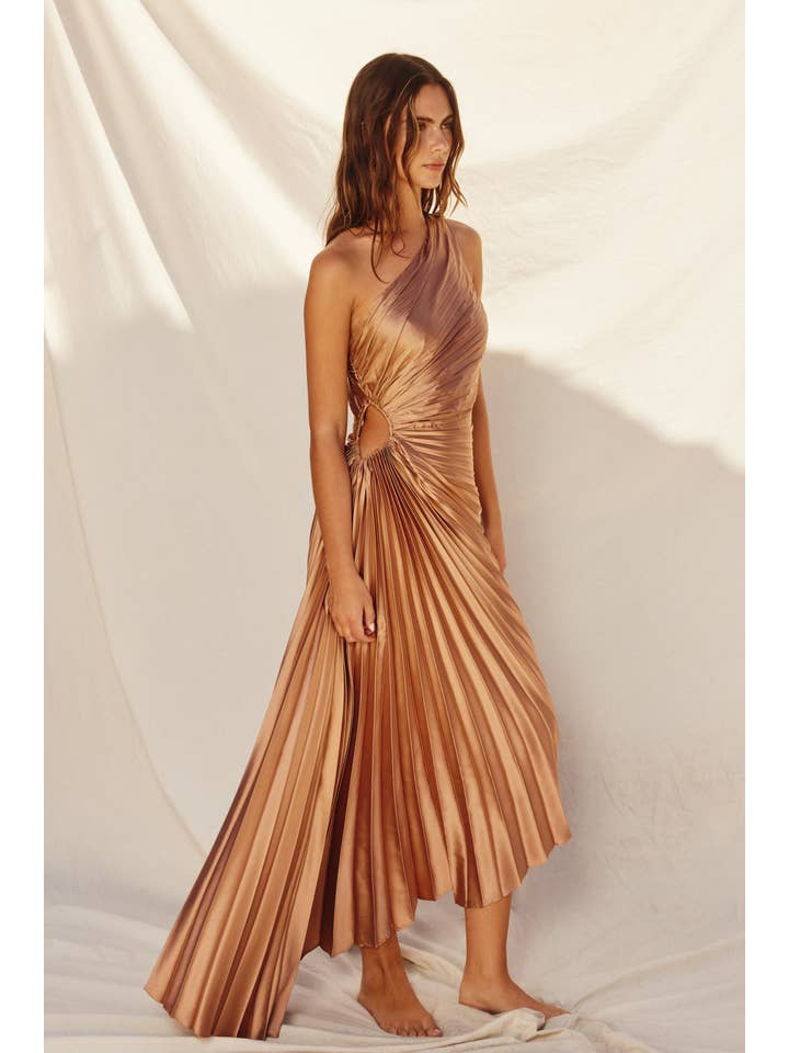 Dress Forum - Wholesale Dress - Women's - Olympia Asymmetrical Pleated Maxi Dress (1)16
