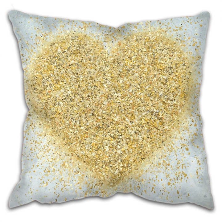 Heart Of Gold Cushion for wholesale by Jo Gough