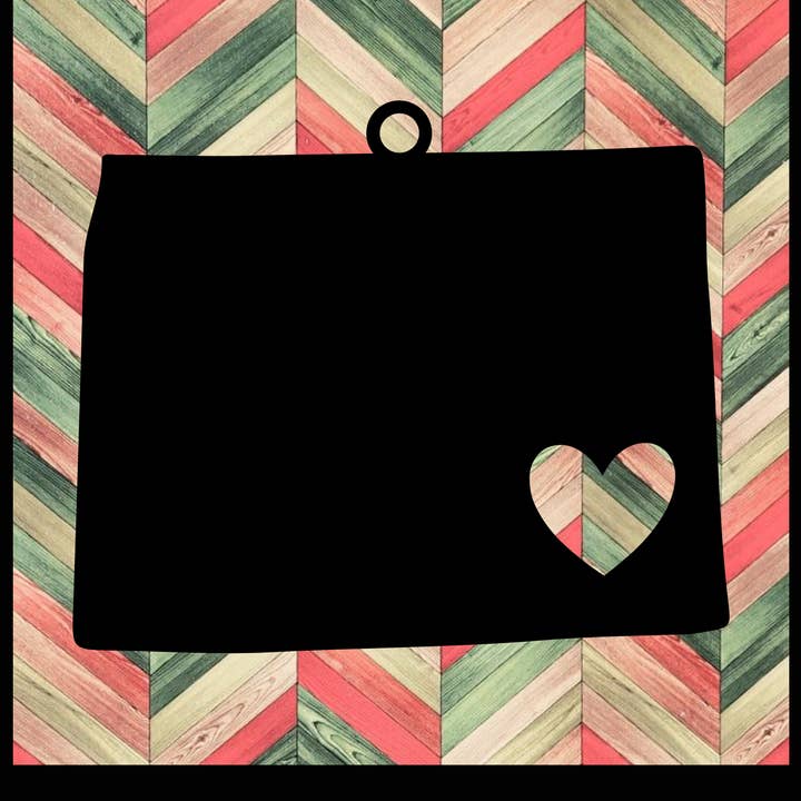 Ornement en métal Wyoming pour la vente par Designed With Sparks