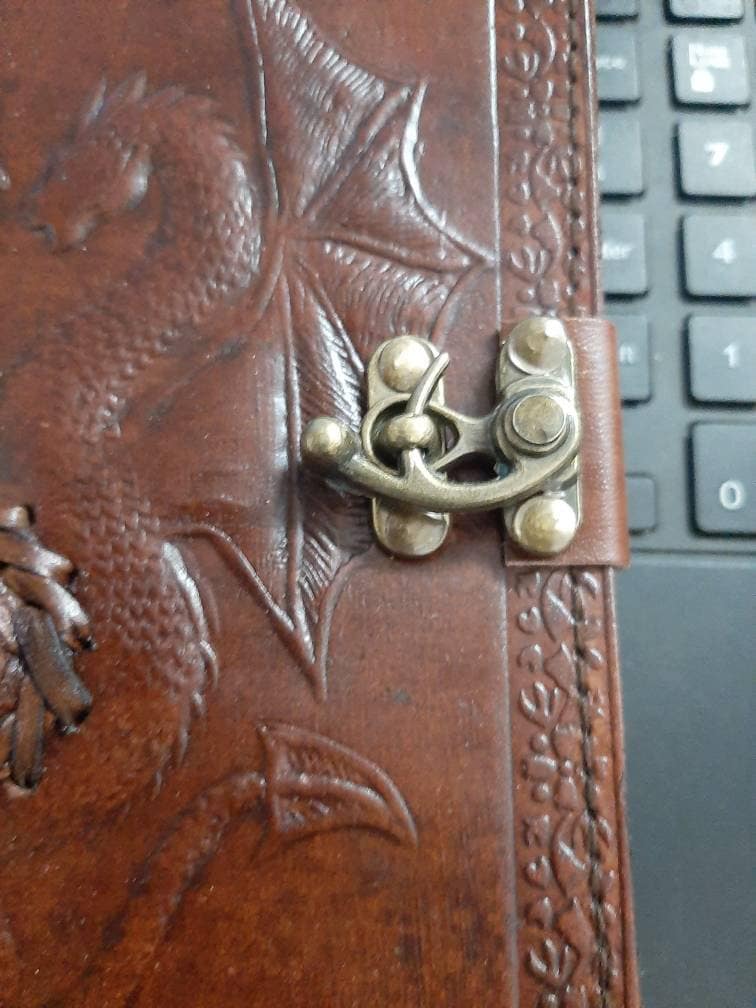 Jay mataji Handicrafts – Großhandel Tagebuch – Notizbuch aus Leder, doppelter Drache, Vintage-Papier, antik8