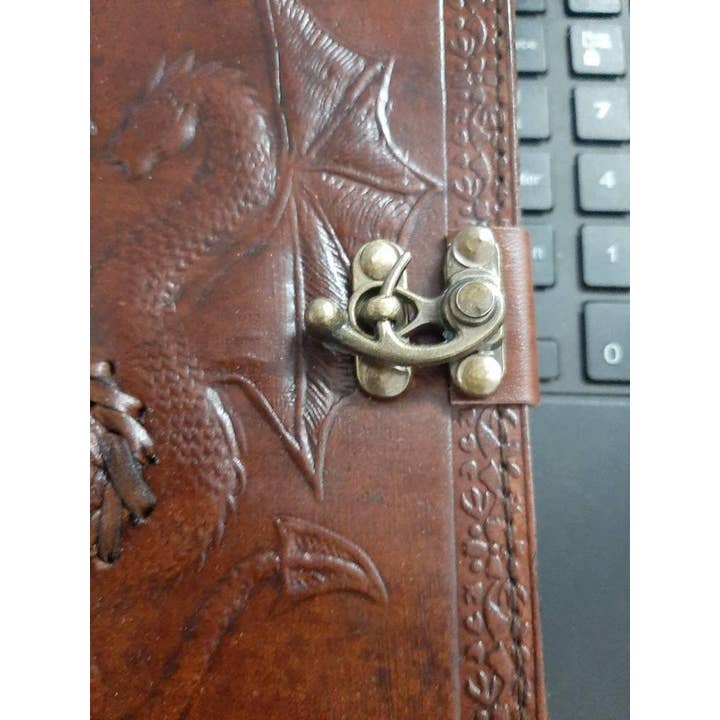 Jay mataji Handicrafts – Großhandel Tagebuch – Notizbuch aus Leder, doppelter Drache, Vintage-Papier, antik8