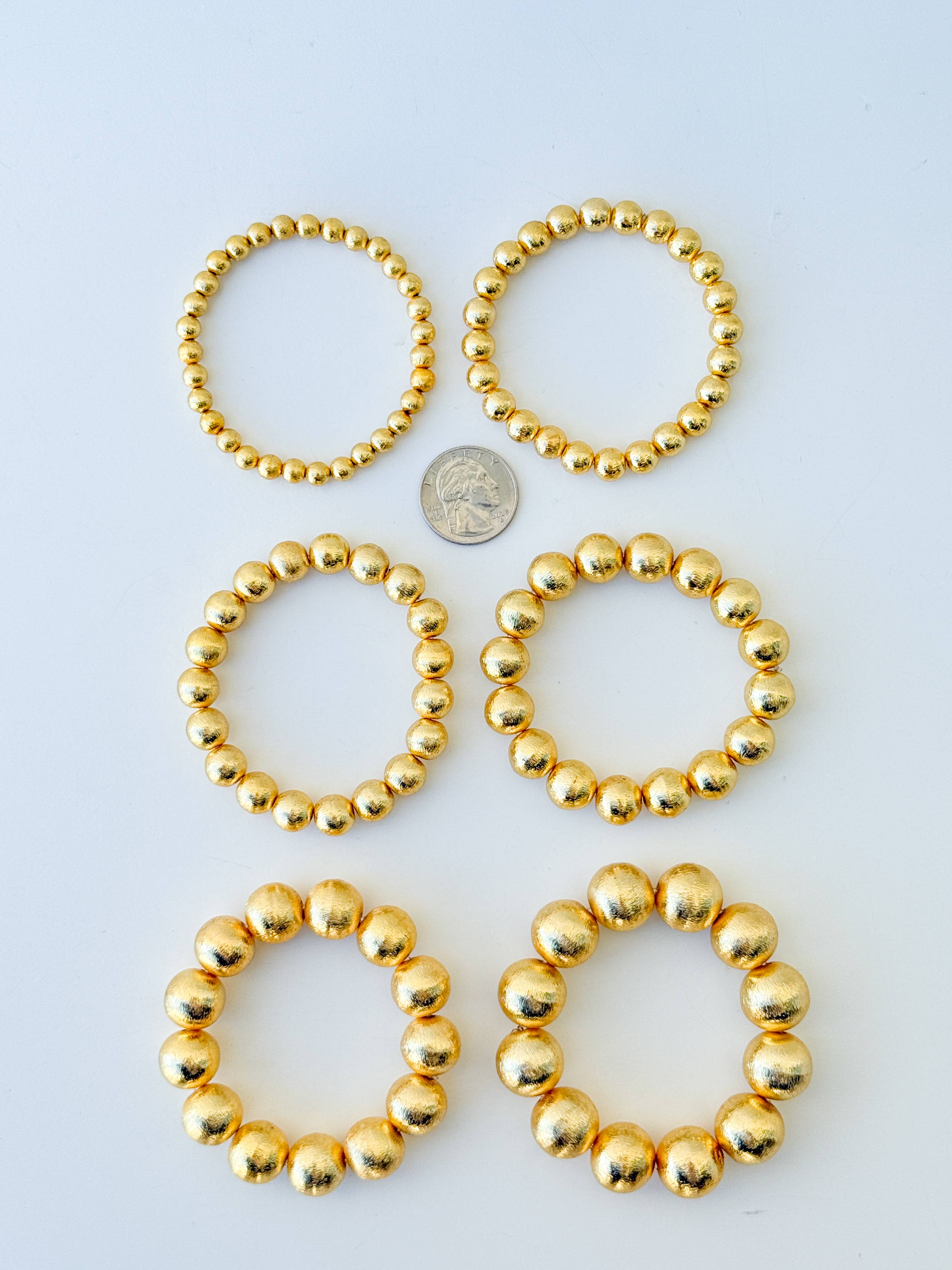 Gaby & Grace – Pulseira de missangas por atacado – Pulseira Candace Ouro | 14mm1