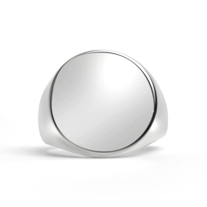 WJW - Wholesale Signet Ring - Stainless Steel Blank Engravable Men's Signet Ring2