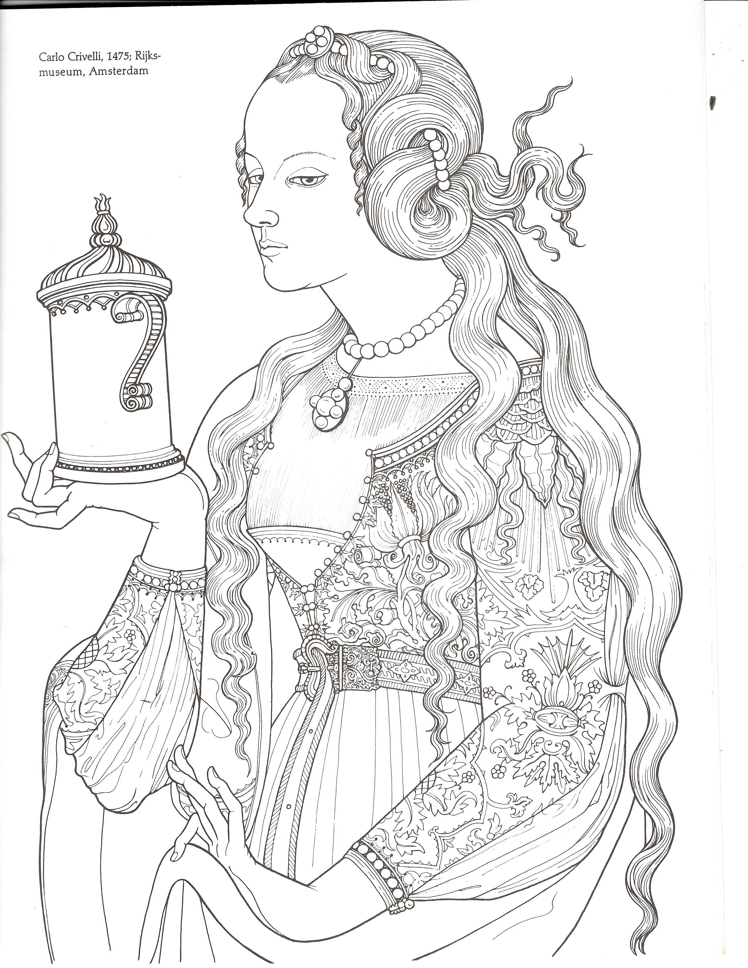 Bellerophon Books - Vente Livre de coloriage et d'activités pour adultes - Femmes de la Renaissance2