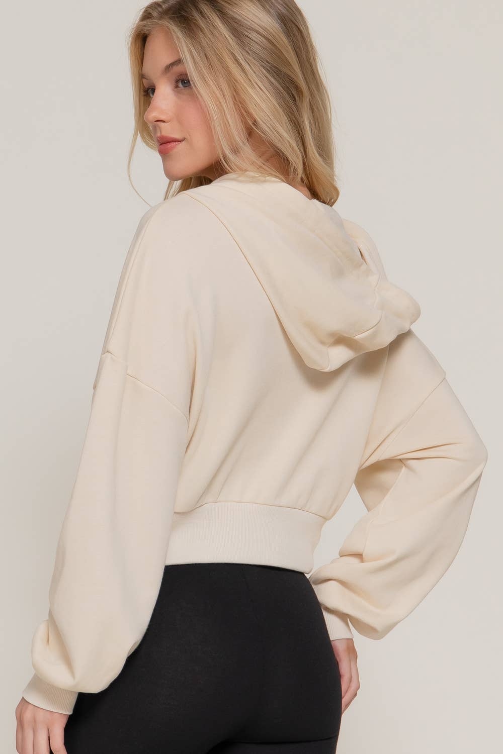 Active Basic | Active USA - Vente Sweat à capuche – femme - Veste à capuche zippée manches longues en French Terry11