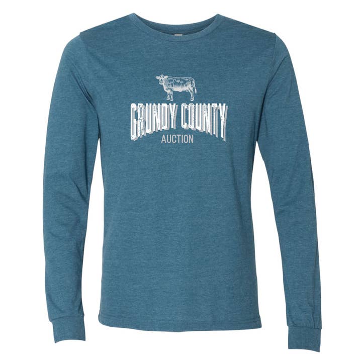 Grundy County Auction Langærmet T-shirt for engroshandel hos Boot & Buckle