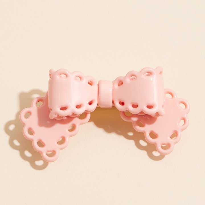 Frem - Wholesale Hair Clip - Women's - Scalloped Bow Hair Claw Clip1