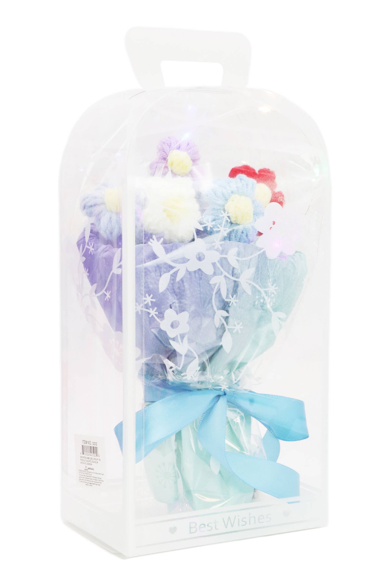 ASSORTED Floral Crochet LED Bouquet Gift Box - 4 pcs for wholesale on Faire8