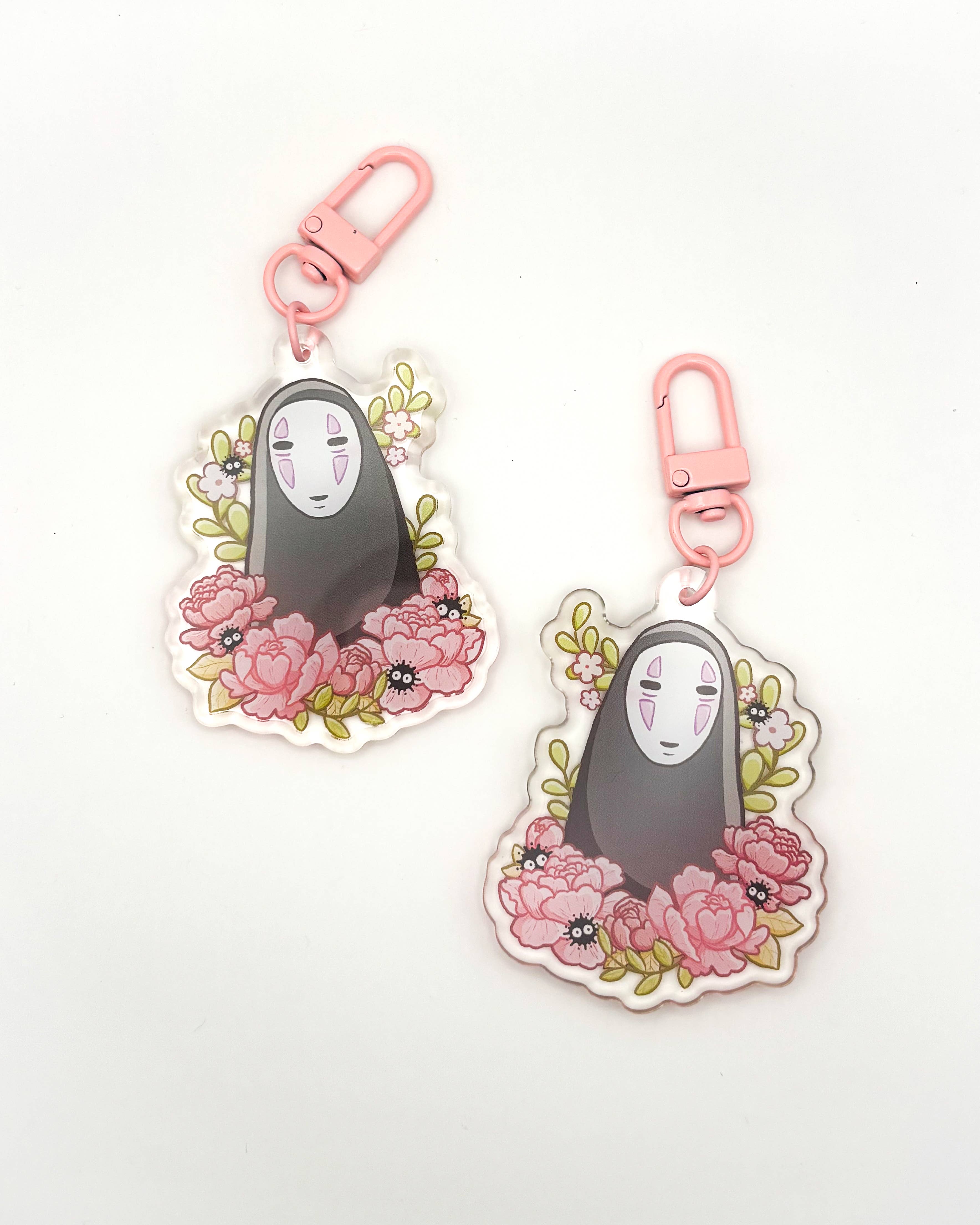 Sarah May Arts - Wholesale Keychain - Women's - Faceless Acrylic Charm | Cute Anime Floral Keychain3