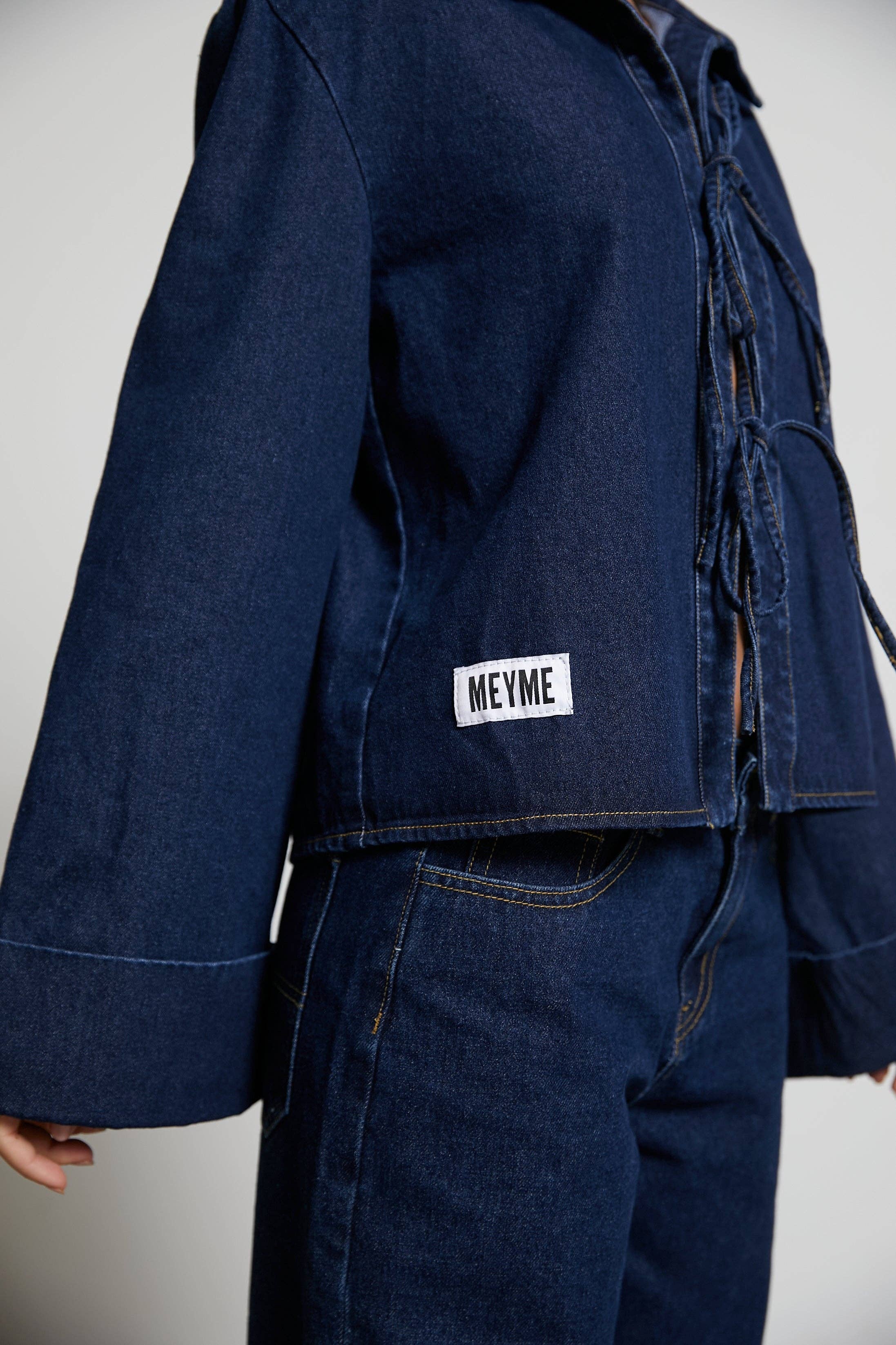 MEYME - Venta al por mayor Camisa con botones - Mujer - Camisa Denim Rina6