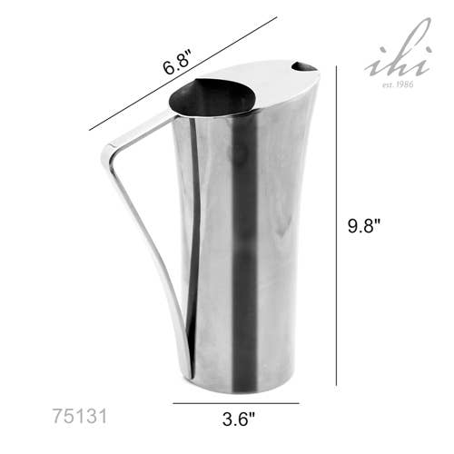 India Handicrafts Inc - Wholesale Pitcher - Stainless Steel Polished Pitcher3