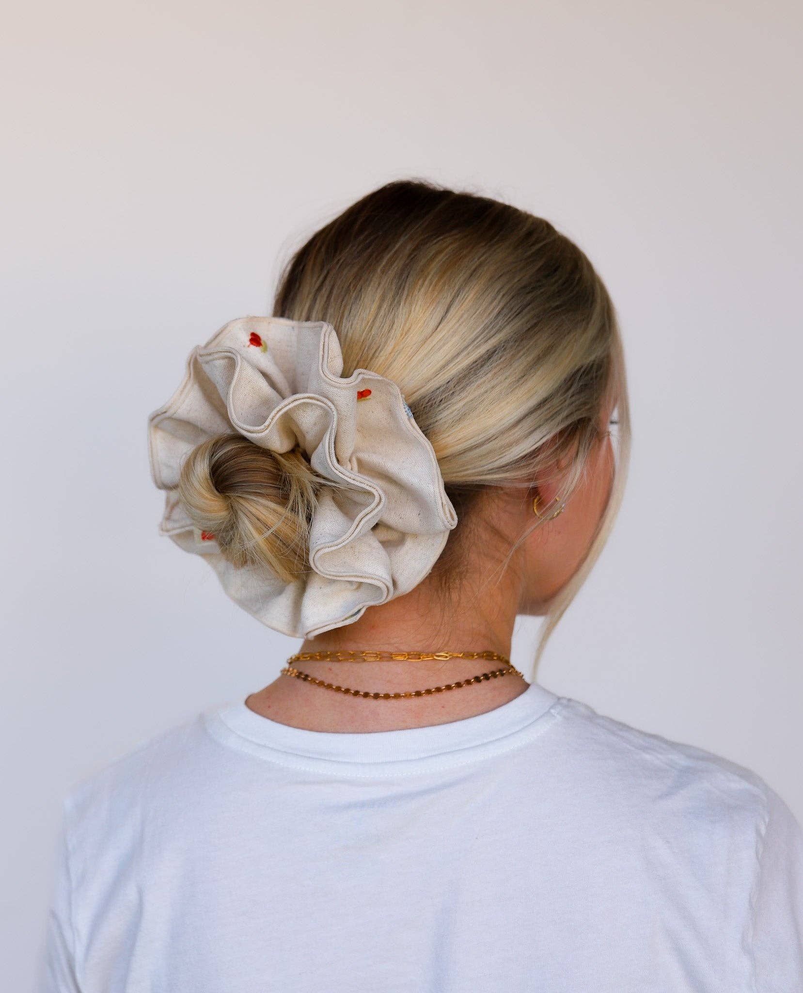 KAXI - Wholesale Scrunchie - Women's - CREAM FARMERS MARKET CORSET SCRUNCHIE16