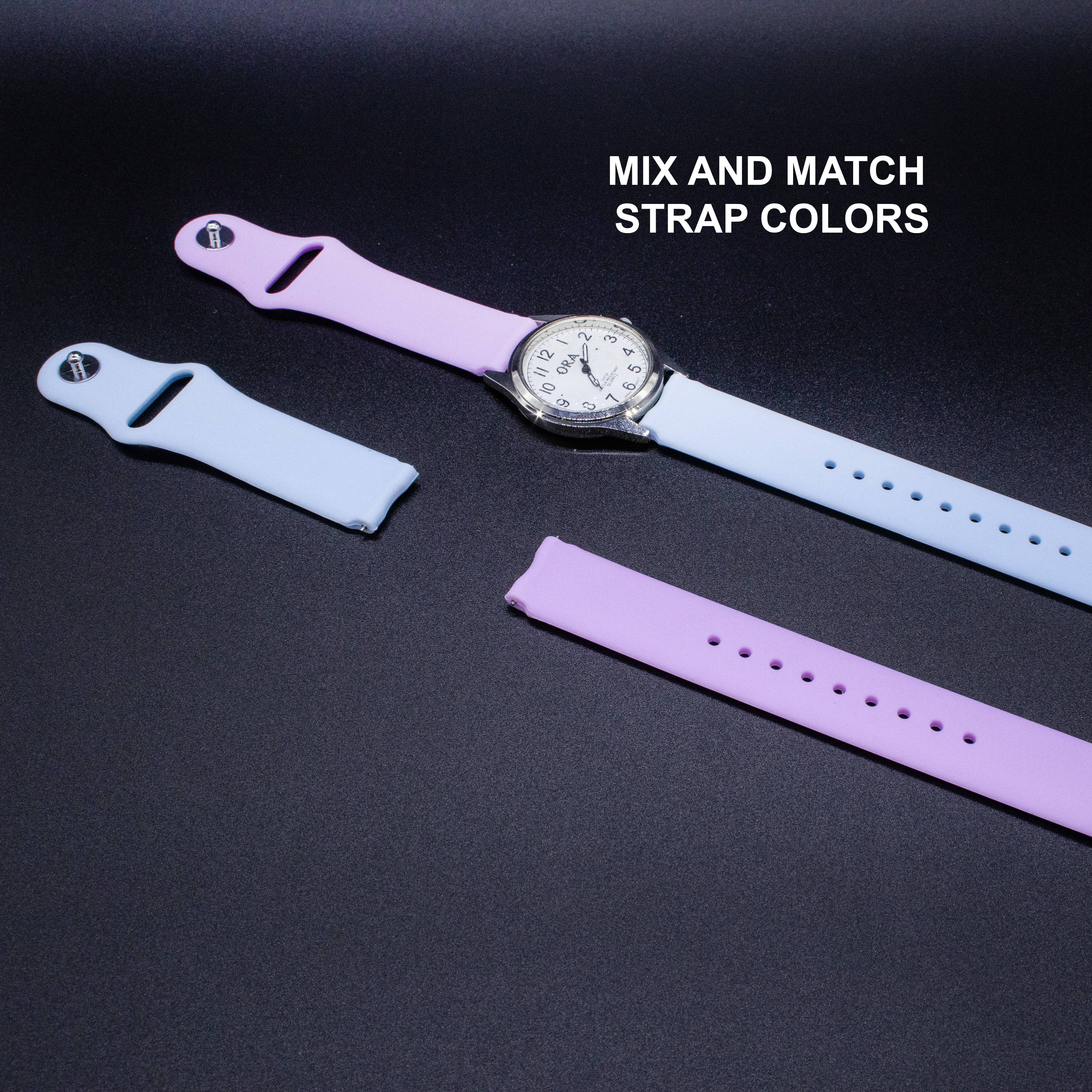 Natalia - Wholesale Wrist Watch - Women's - Interchangeable Silicone Wrist Watch (Analog - White Face)12
