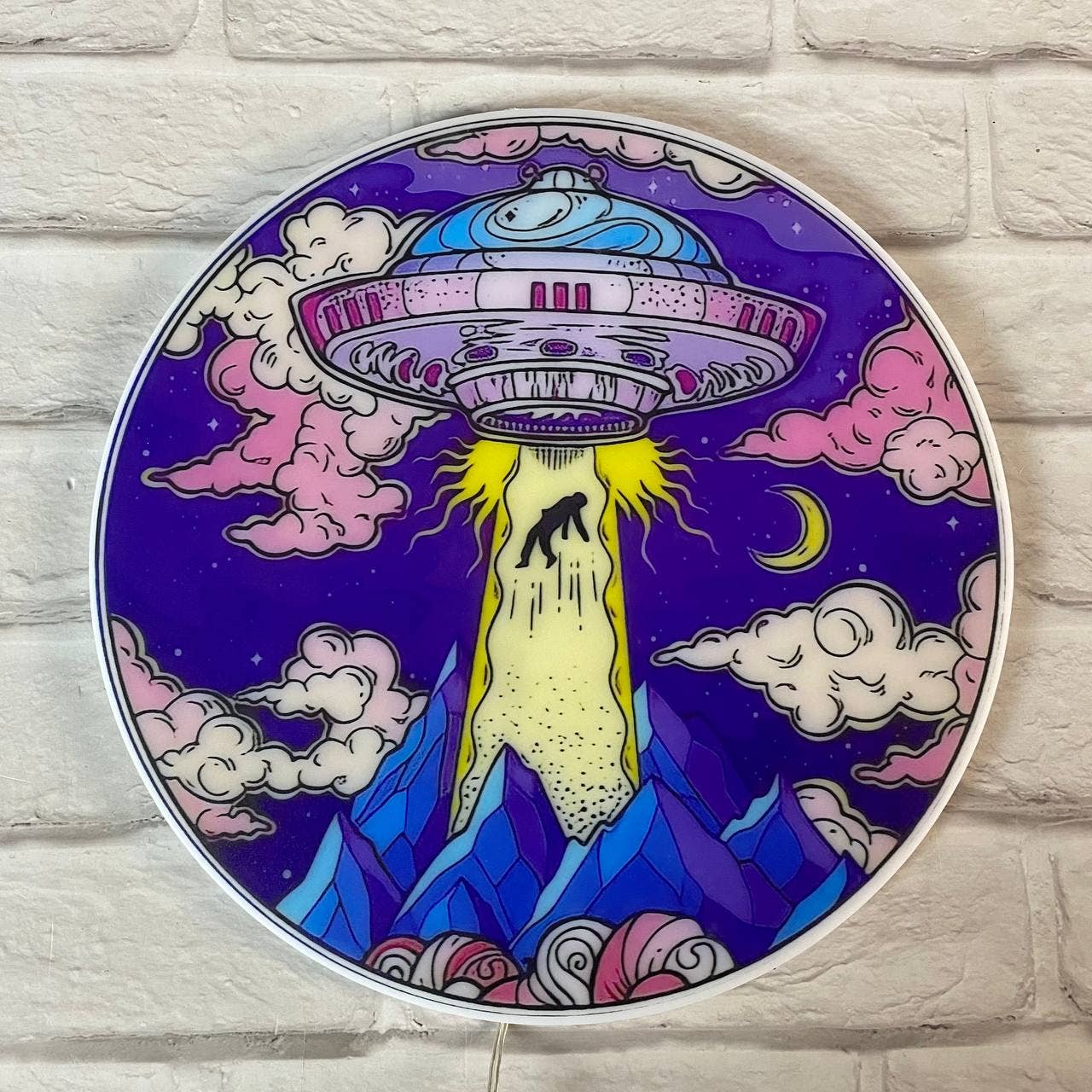 Glow Neon - Wholesale Neon Sign - UFO Printed Neon Sign, Long-lasting Wall Art Light Deco4