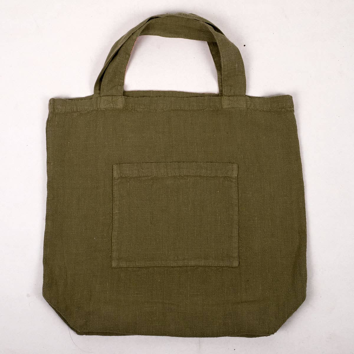 NorraVilla - Vente Tote bag – femme - Petit sac fourre-tout en lin - City - Vert olive0