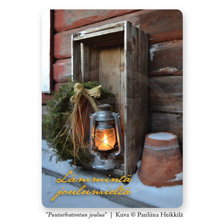 Garden Elf Christmas, cartolina natalizia A6, 10 pezzi per la vendita all'ingrosso da parte di Paperisilppuri