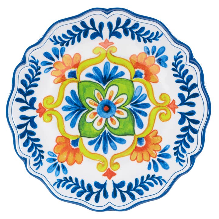 Flores Melamine Salad Plate 9in for wholesale by Certified International