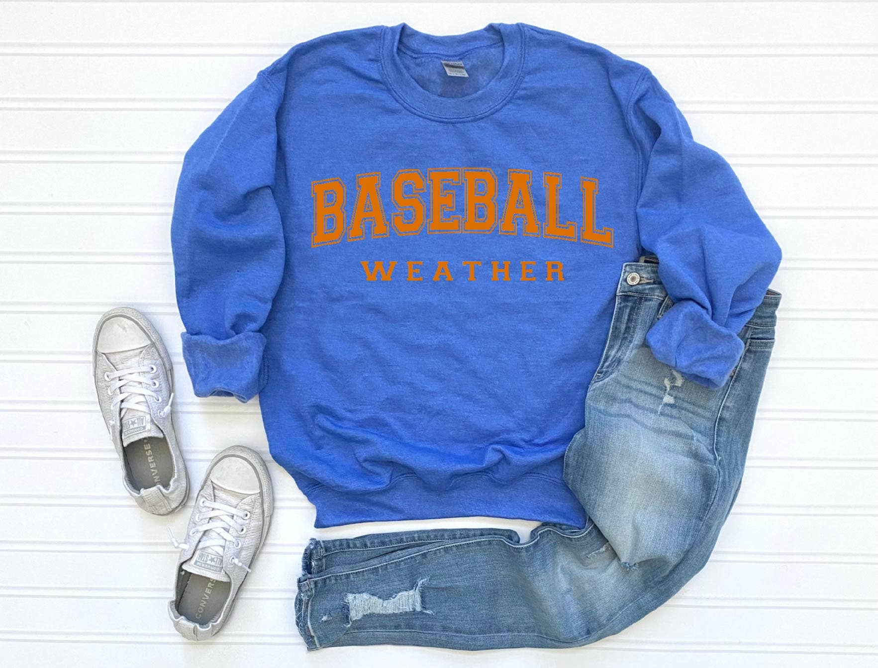 Southern Attitude Designs Inc - Wholesale Graphic Sweatshirt - Women's - Jennifer Jarnagin Custom- Baseball Weather