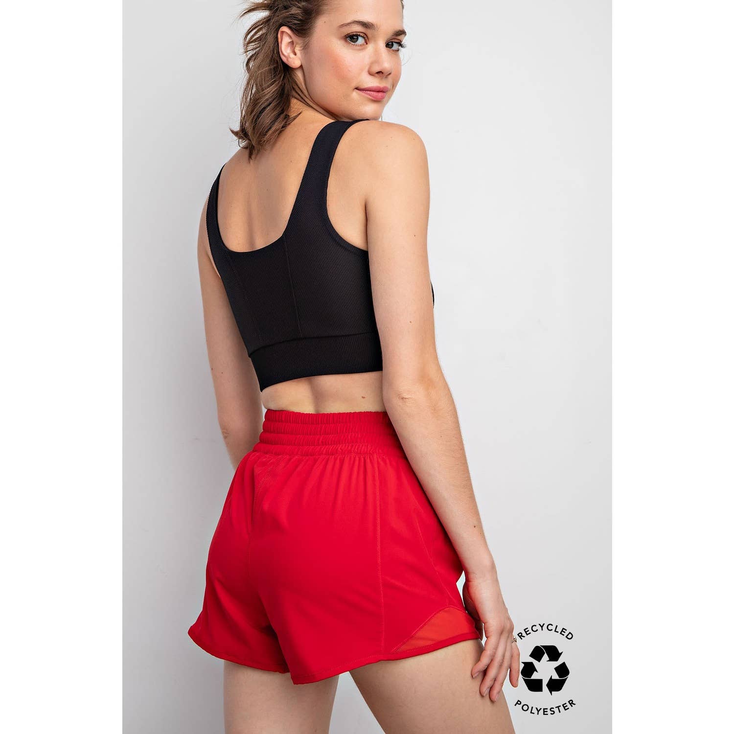 Rae Mode - Wholesale Athletic Shorts - Women's - RECYCLED ACTIVE SHORT WITH MESH45
